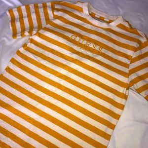 GUESS ORIGINALS GOLD STRIPED MENS SHIRT (S)